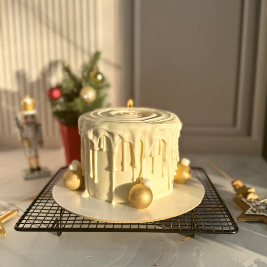 Торт свеча новогодняя, в подарок на новый год
