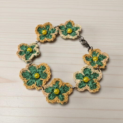 Brown and green bracelet