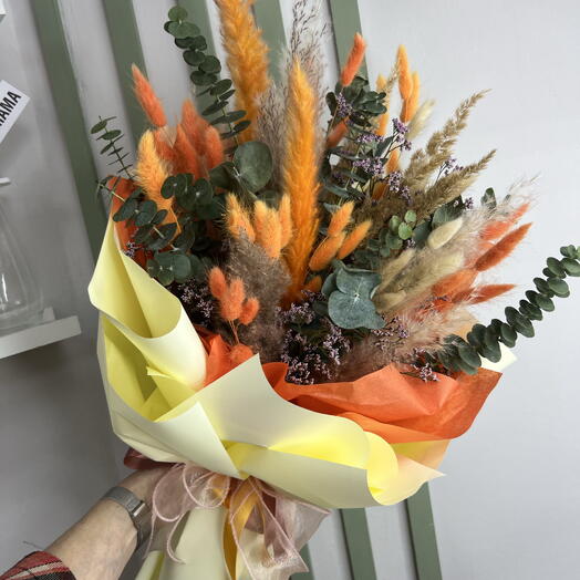 Букет Сухоцветы 🧡🧡🧡