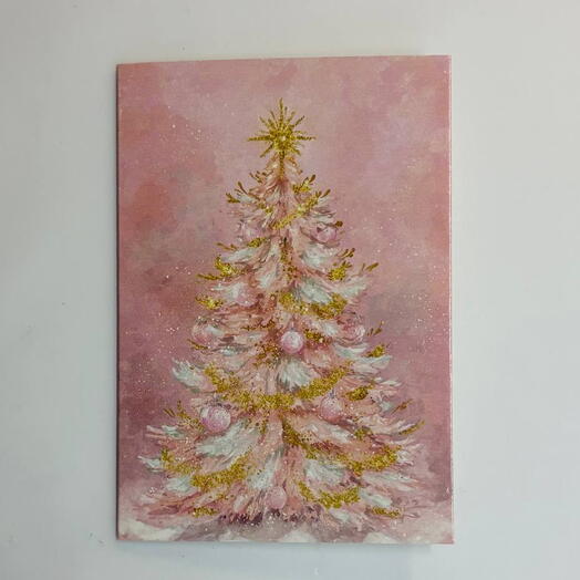 Christmas tree gift card