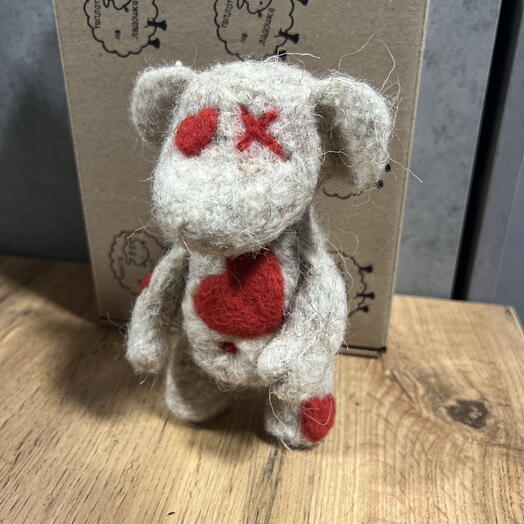 Медвежонок (в стиле kaws) интерьерная игрушка