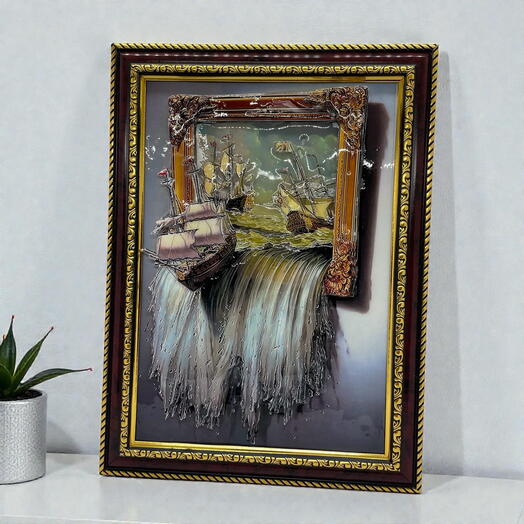 Картина объемная «Море» (рамка в подарок)