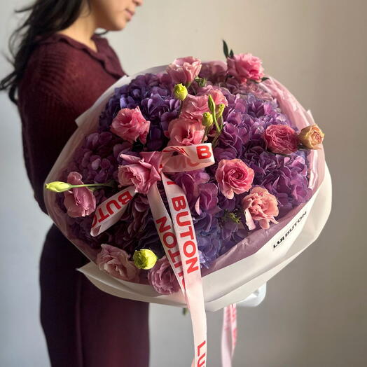 Букет "Перламутровый", размер М