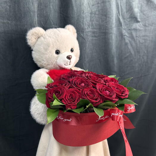 🌹Розы в коробке сердце