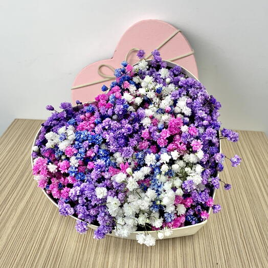 Сердце с гипсофилой