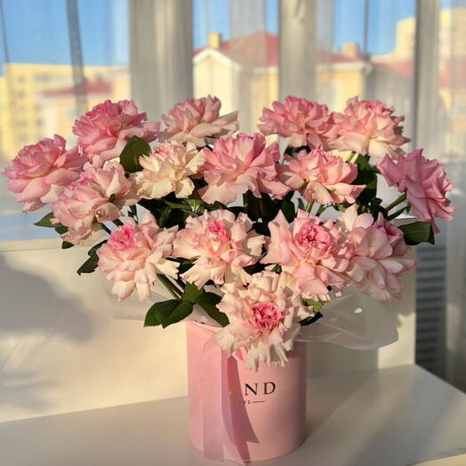 Цветы в коробке «ВАУ»