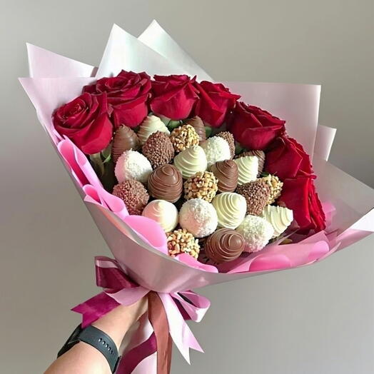 Красная роза  🍓🍫