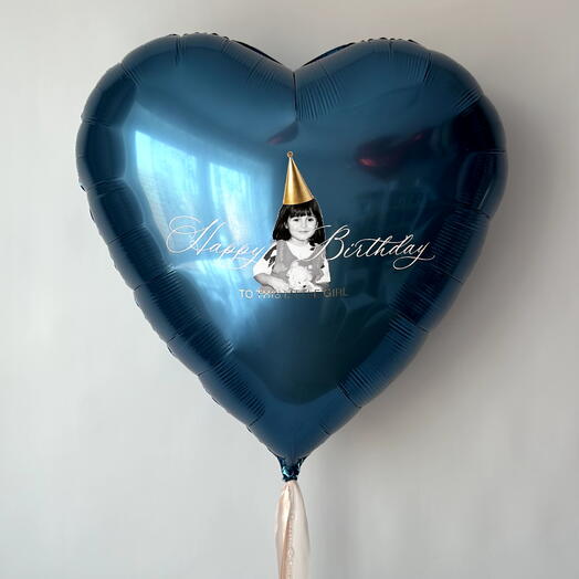 Сердце с фото именинницы