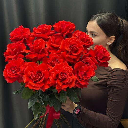 Монобукет из 15 огненных