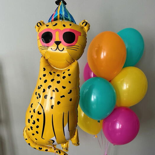 Шары с фигурой леопарда с доставкой в Калининграде 🎈