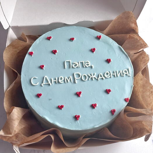 Бенто торт, с надписью и сердечками
