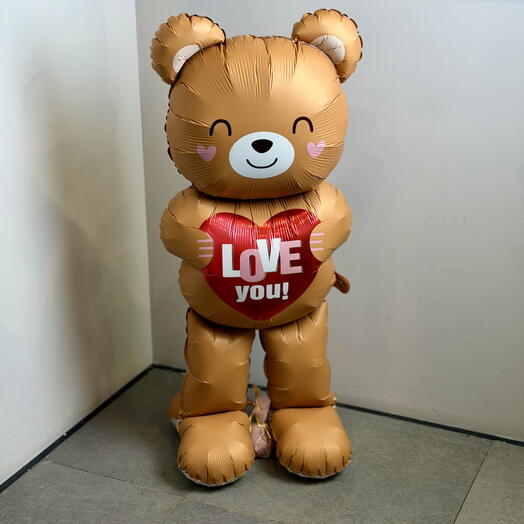 Шар Фигура 3D, Мишка с сердцем