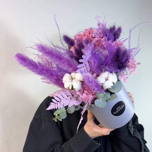Композиция дофаминовая из сухоцветов от XOFLOWERS