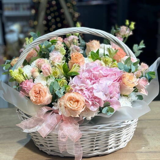 Корзина нежных чувств 🌸🤍