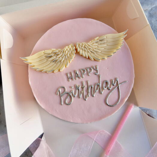 Бенто торт «Happy birthday с крыльями»