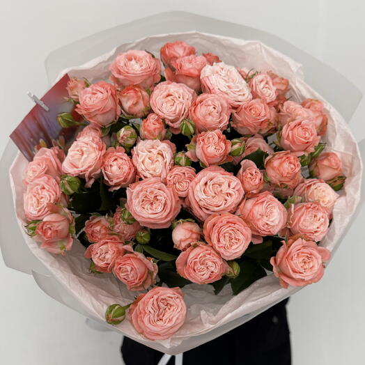 АКЦИЯ 💗 пионовидные кустовые розы 11 штук