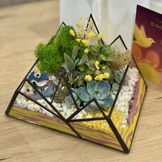 Цветочные горы подарок на день рождения