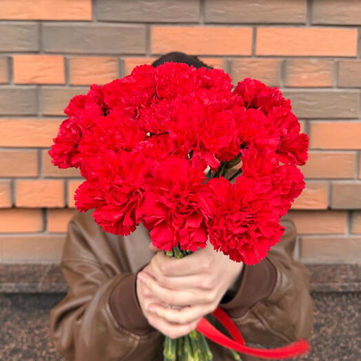 Монобукет из 19 гвоздик