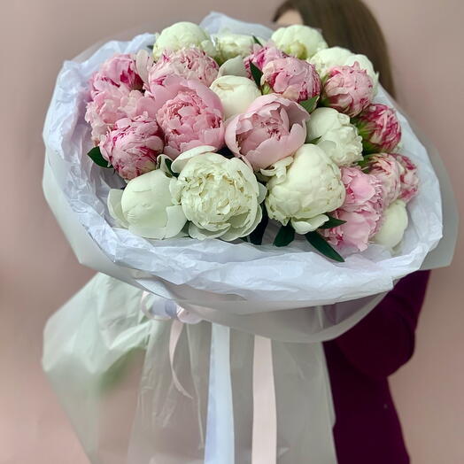 Букет 25 пионов 💕