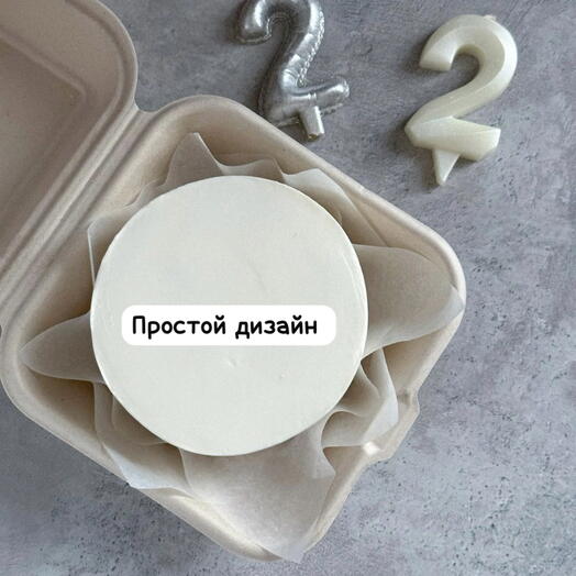 Бенто торт с простым дизайном