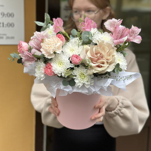Нежная композиция в боксе🌸