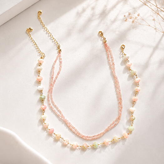 Сет колье Blush sand