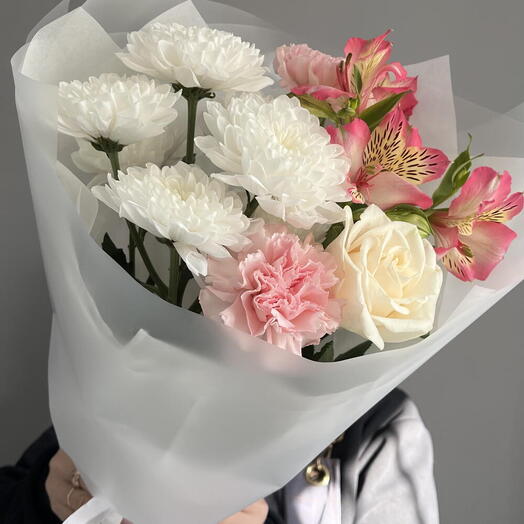 букет 5 цветов нежности 🌸 доставка цветов в Красногорске