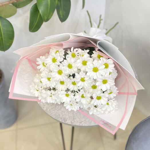 Букет ромашковых хризантем 🌸🤍