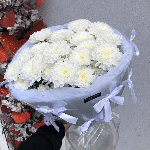 🤍Букет стойких хризантем Bloom Room