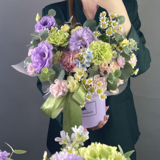 Домаминовая Композиция Цветочное поле 💛🩵💚💜