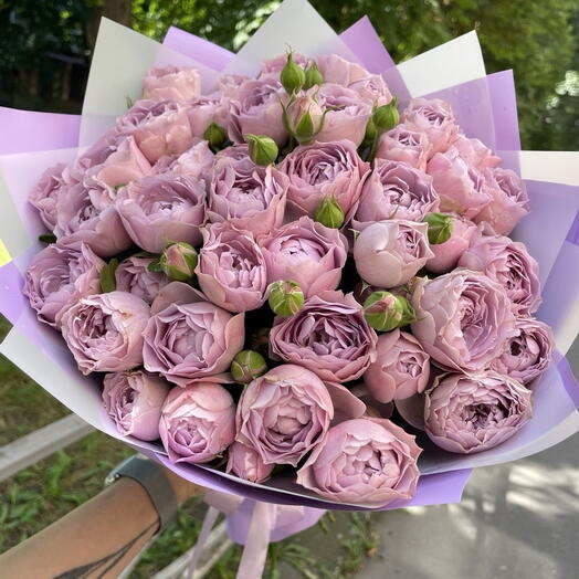 Lavender peony-shaped 2