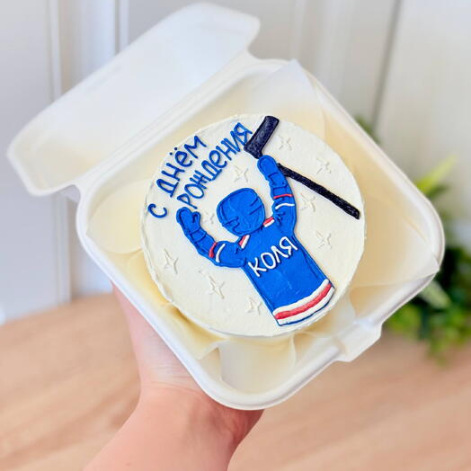 Bento-pastel "jugador de Hockey"