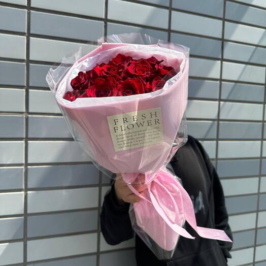 Fresh Flower 🌹 Букет из 11 красных роз 😍Красная роза Розы