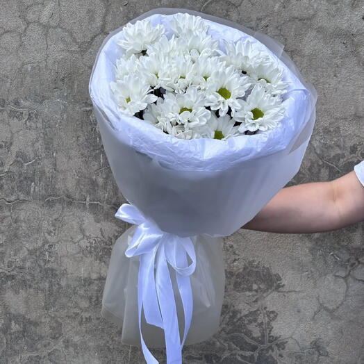 Букет из 3 ромашковых хризантем