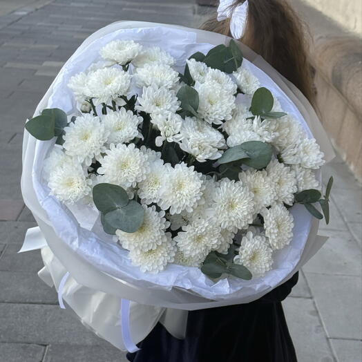 Хризантема Алтай кустовая белая