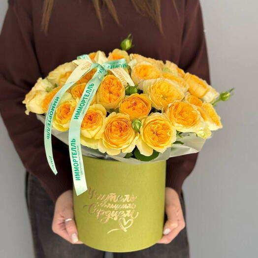 Коробочка с розами для учителя