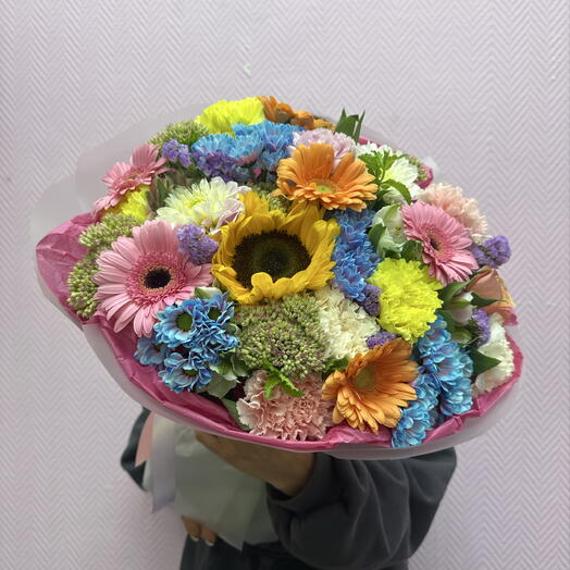 Дофаминовый букет для самой любимой девушки на свете 😍🌸♥️. Яркий сочный букет на День рождение 😍🤩♥️
