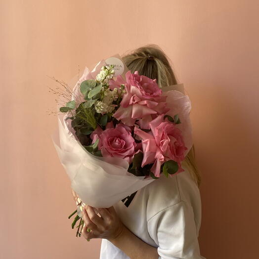 🌸 Нежный букет с французской розой