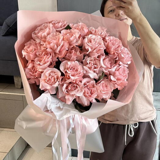 Нежный букет из французских роз💕