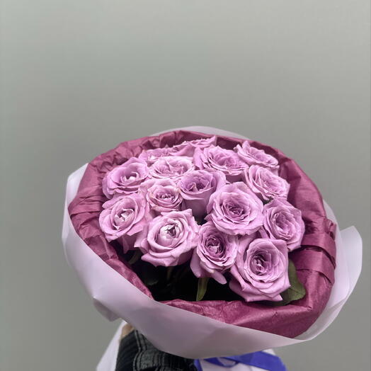 15 фиолетовых роз💜