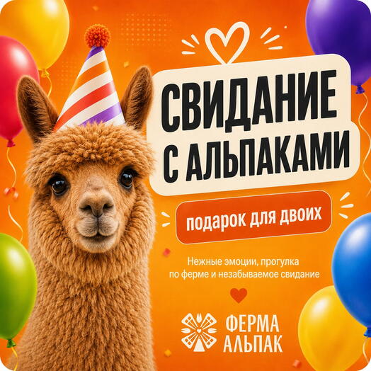 Свидание с альпаками для двоих на Ферме Альпак в Ставрополе (Темнолесская)