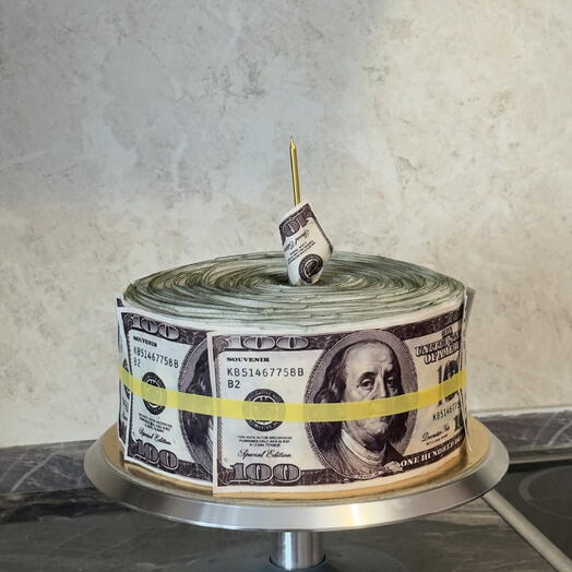 Торт Money Cake с начинкой Kinder Country
