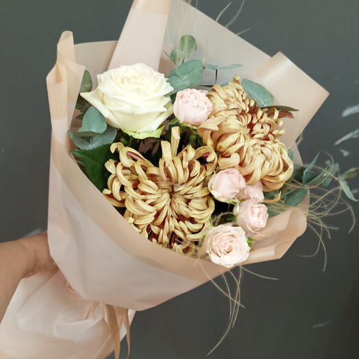 Букет с хризантемой "Виена"