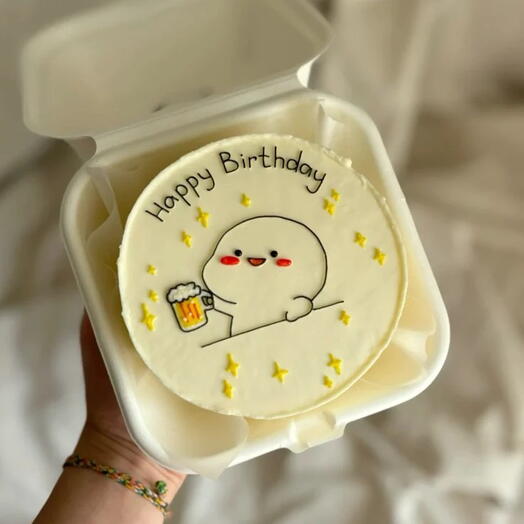 Бенто торт happy birthday 🍺