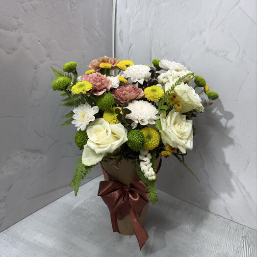 Цветы в крафте 💐