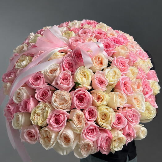 Premium Pink   White Mix basket