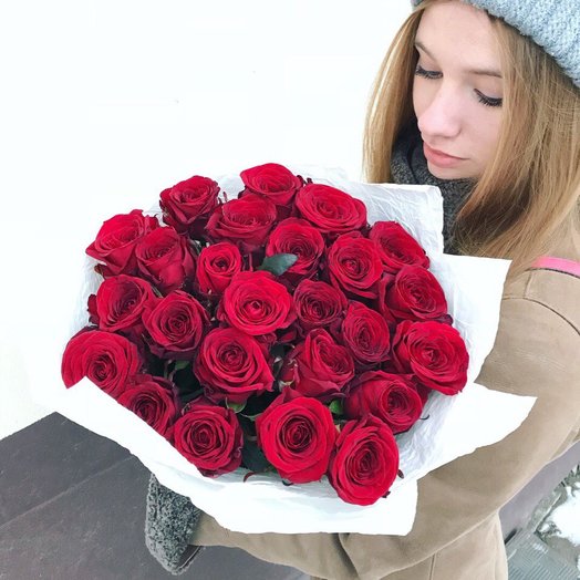 Букет из красных роз