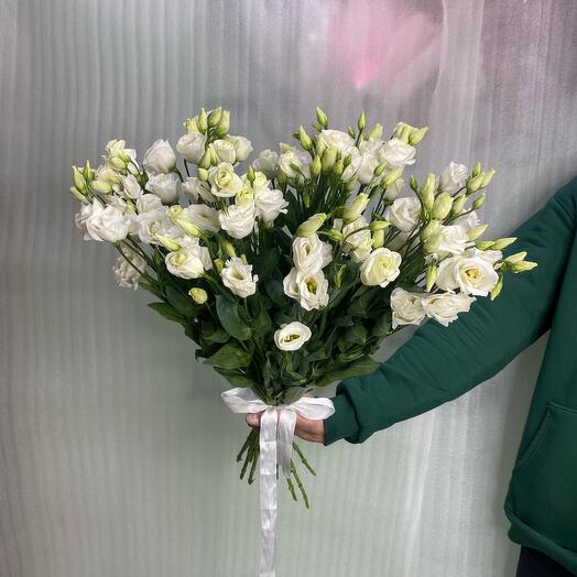 Букет из 9 белых эустом