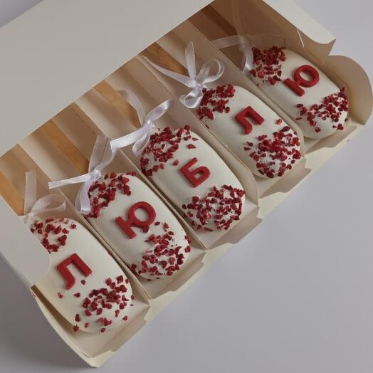 Пирожные эскимо на палочке на 14 февраля