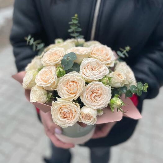 Цветы в коробке мини